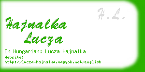 hajnalka lucza business card